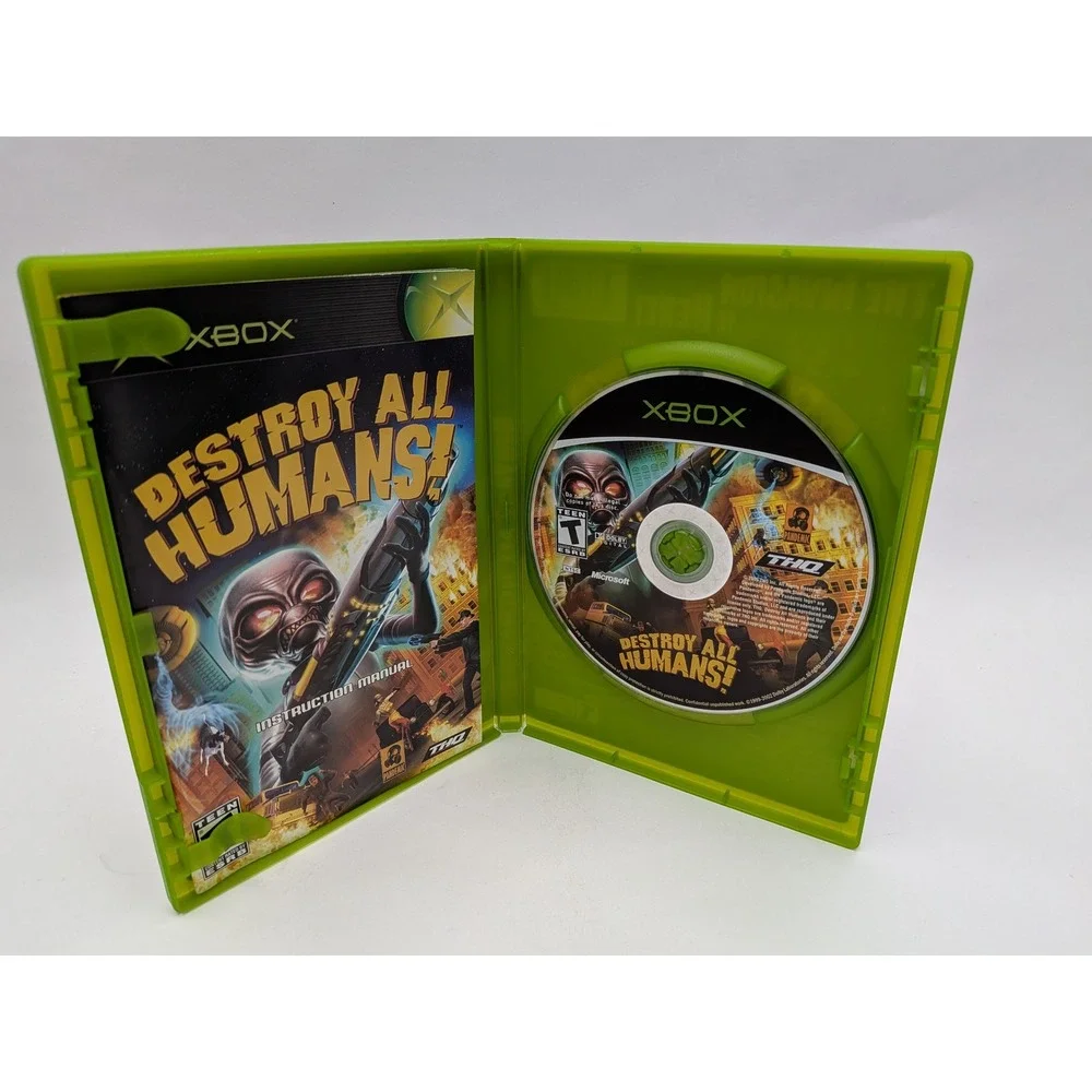 Destroy All Humans! Microsoft Xbox Original 2005 CIB Alien Action Game THQ